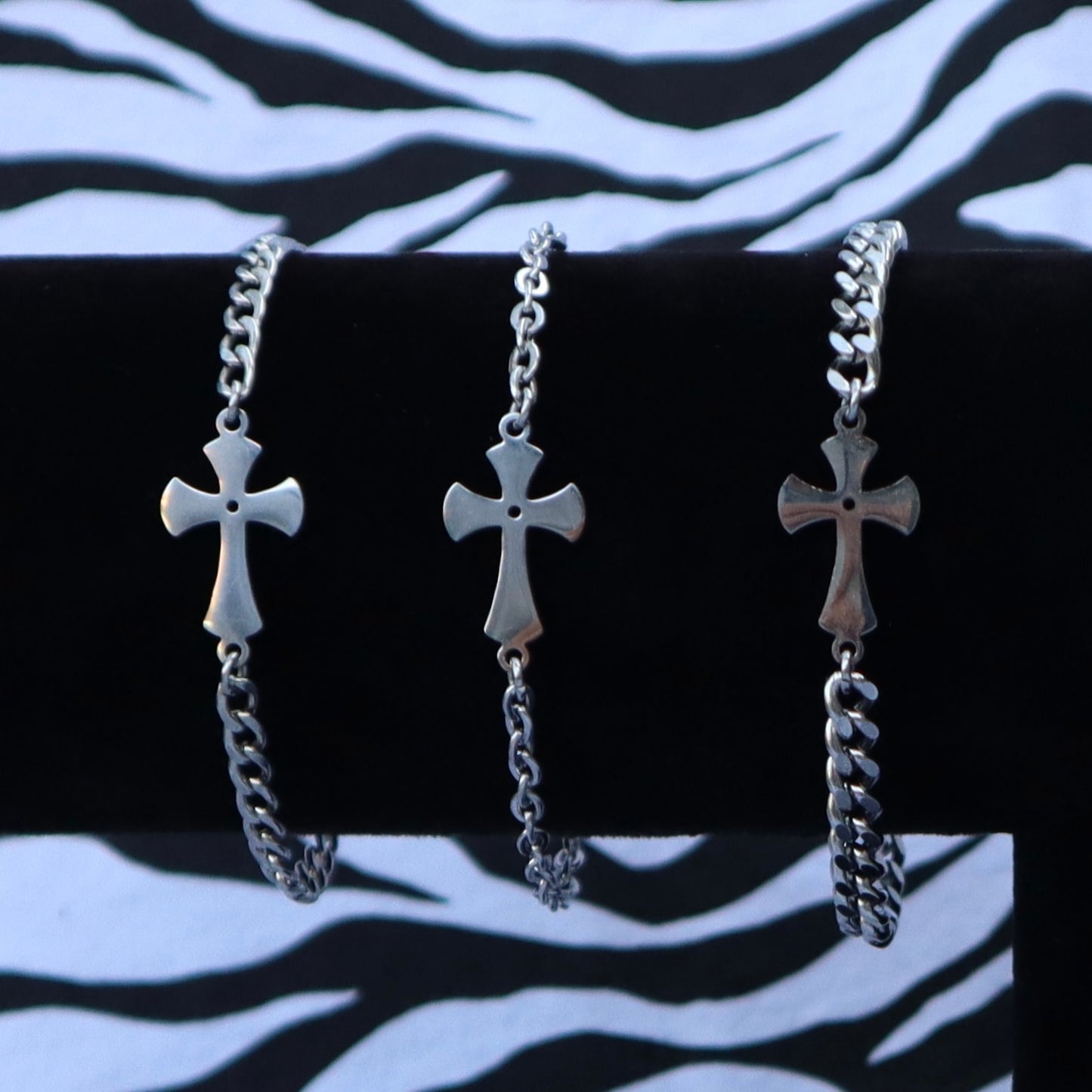 Gothic Cross Bracelet