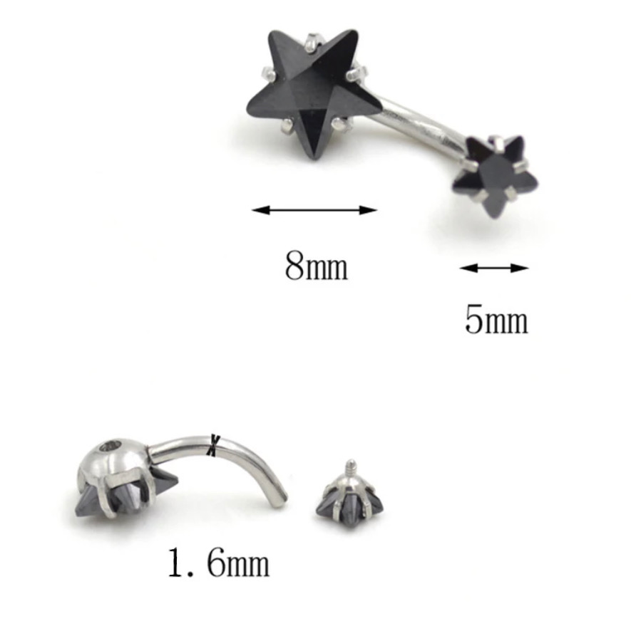 Huggie Star Belly Piercing