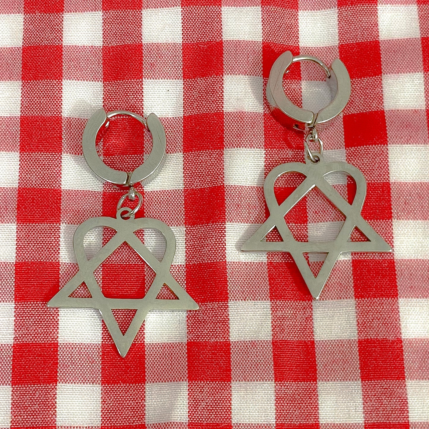 Heartagram Cuff Earrings