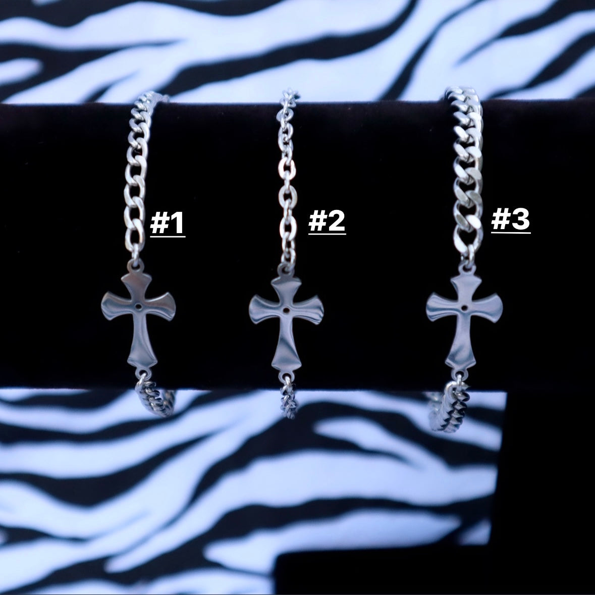 Gothic Cross Bracelet