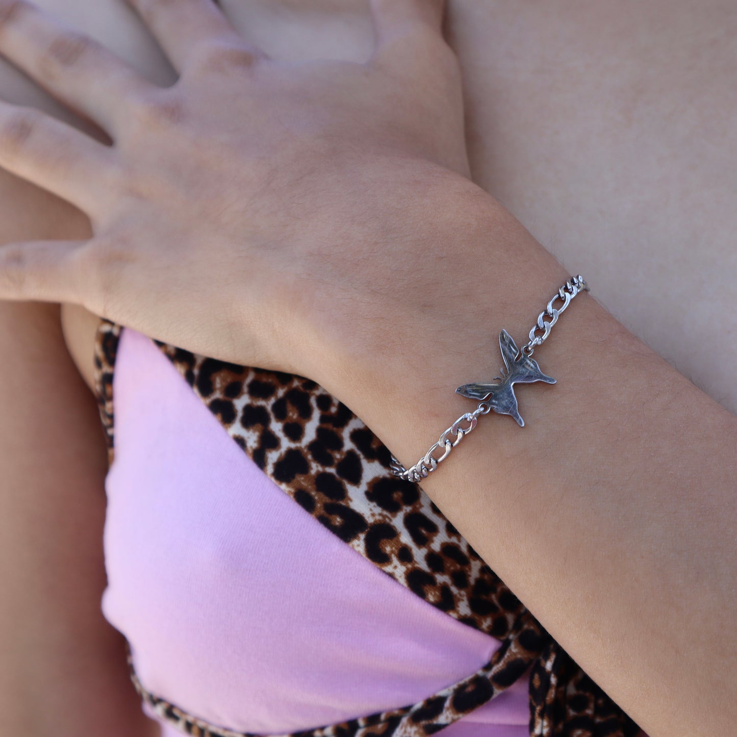Figaro Butterfly Bracelet