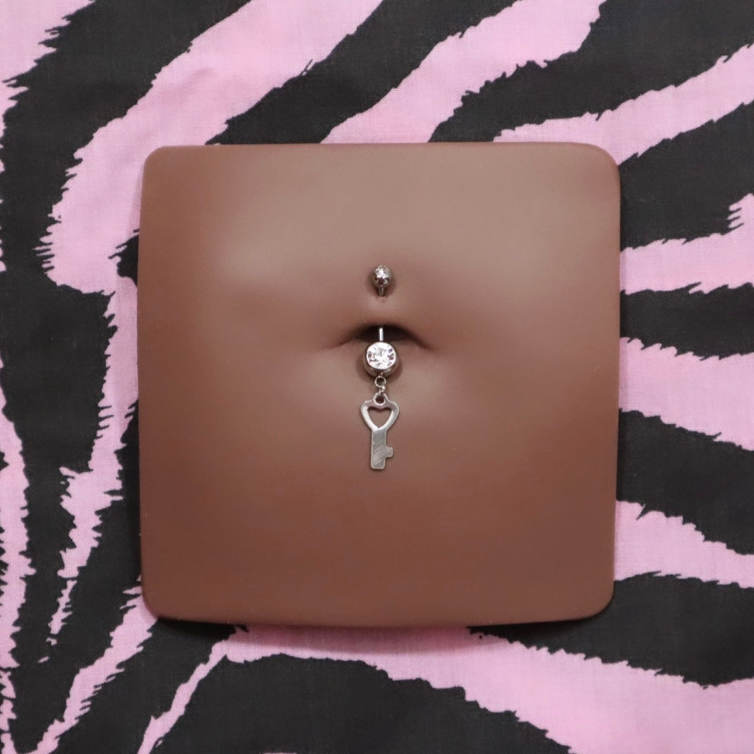 Key Of Love Belly Piercing