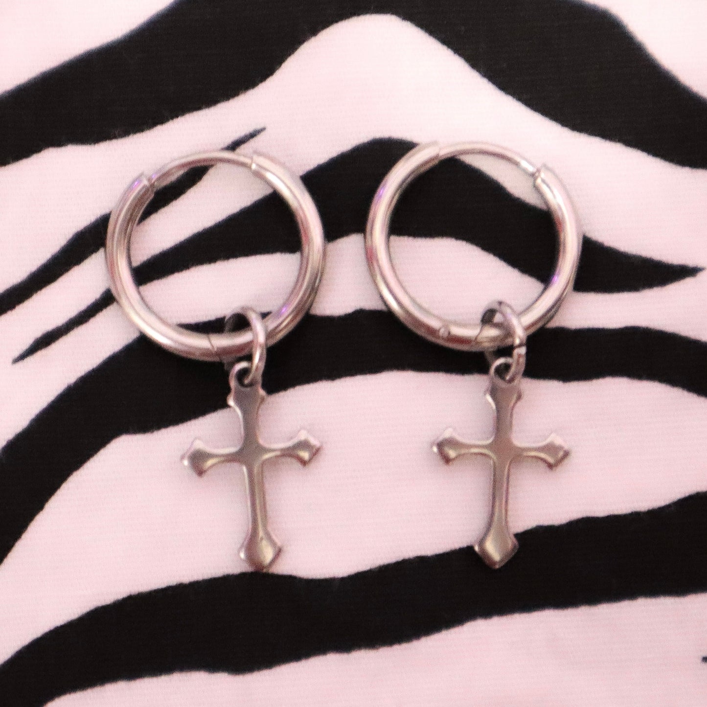 Mini Cross Hoops