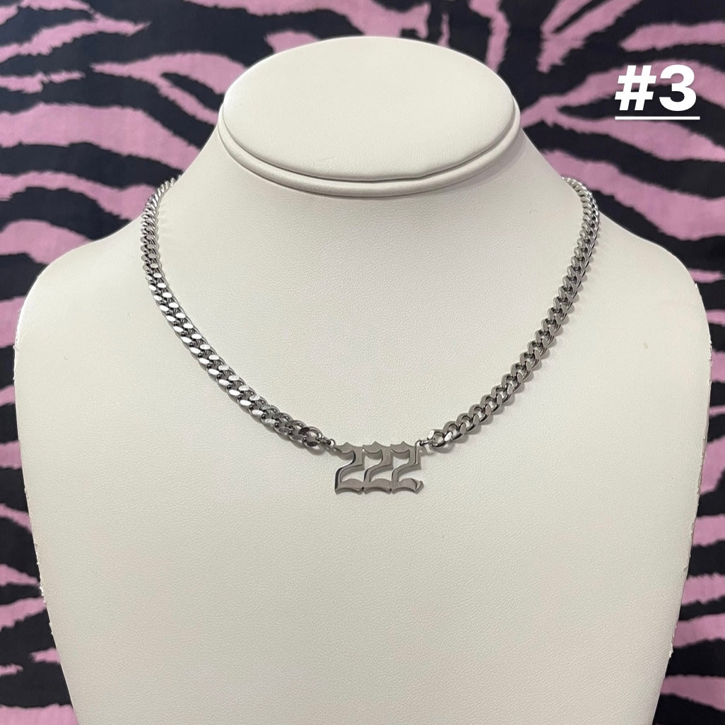 Custom Angel Number Necklace