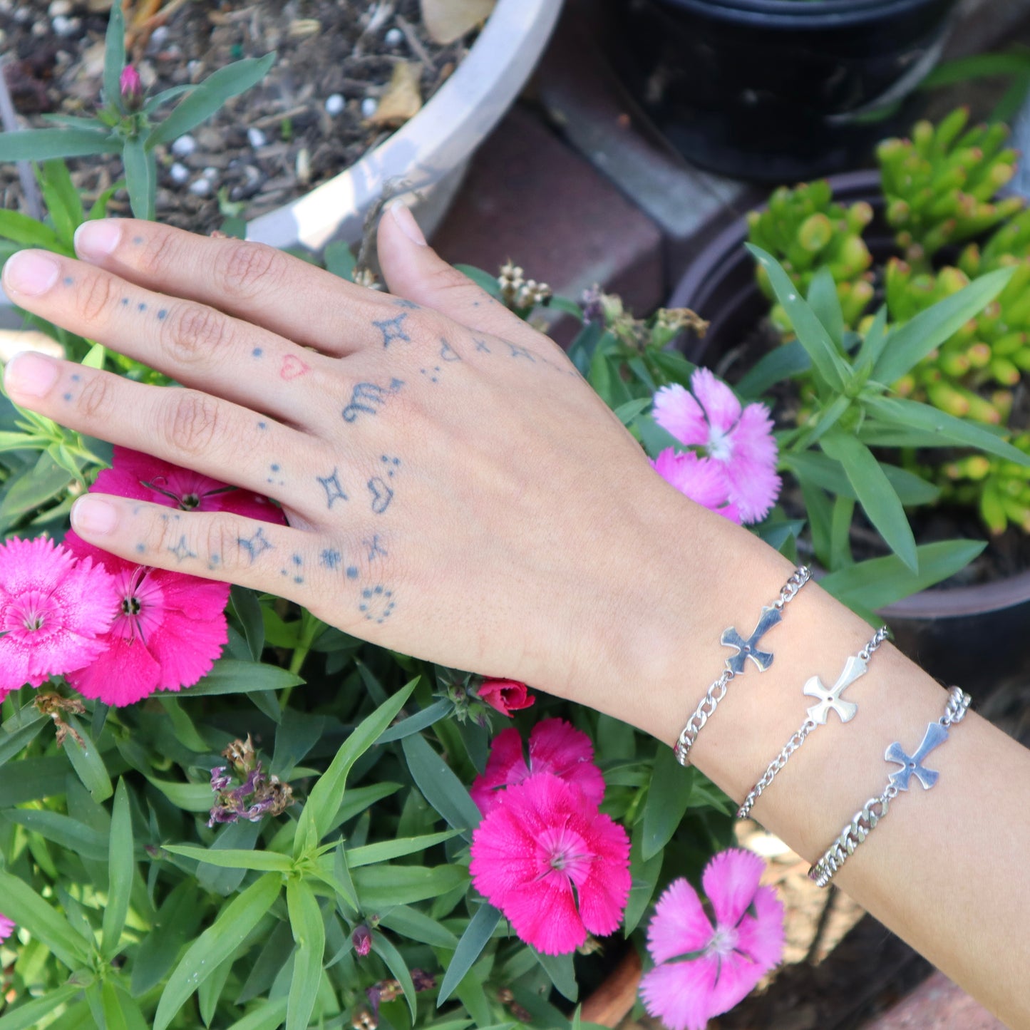 Gothic Cross Bracelet