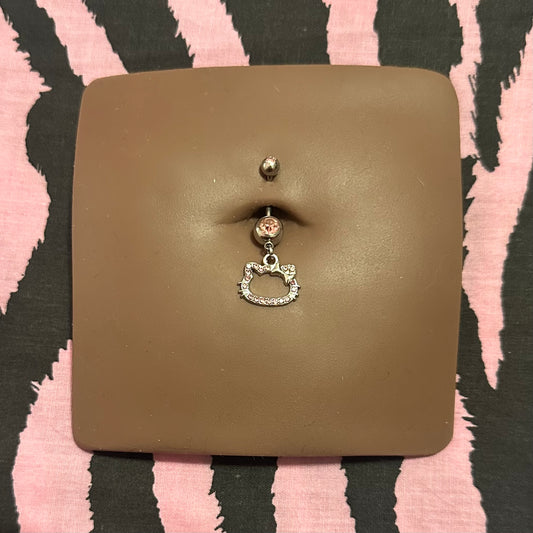 Pink HK Belly Piercing