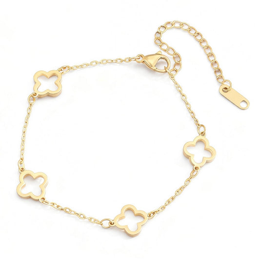 Gold Clover Bracelet