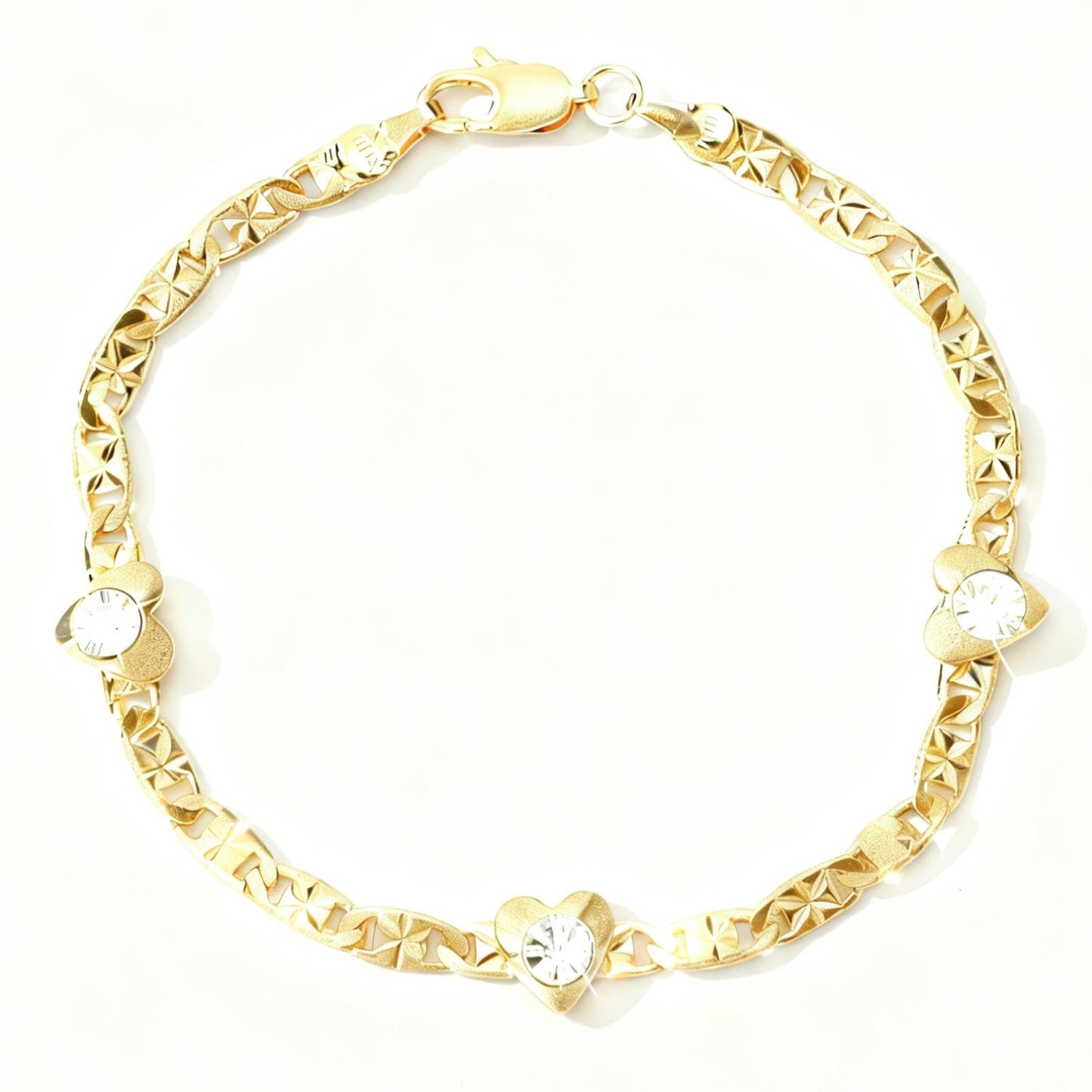 Rhinestone Love Bracelet