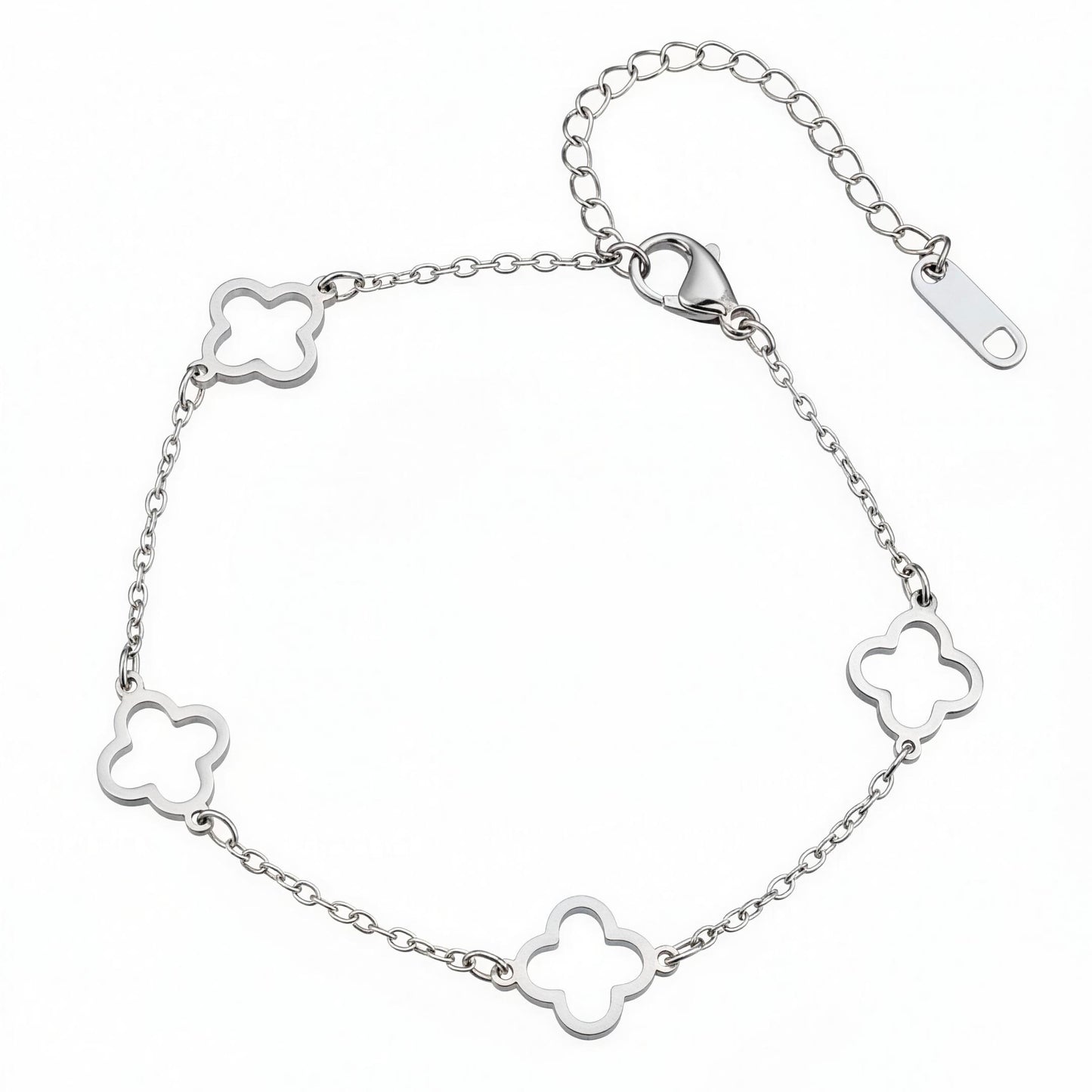 Silver Clover Bracelet